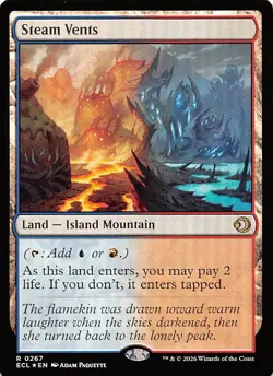 Steam Vents Foil 267 Lorwyn Eclipsed Magic the Gathering - Image 1