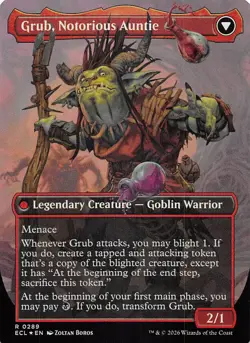 Grub Storied Matriarch Borderless Foil 289 Lorwyn Eclipsed Magic the Gathering - Image 2