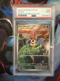 Pokemon TCG Victini SVP 208 Black Star Promo Illustration Rare - Image 1