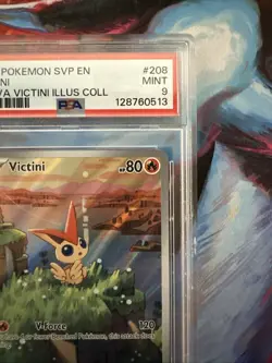 Pokemon TCG Victini SVP 208 Black Star Promo Illustration Rare - Image 3