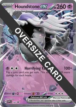 Pokemon Houndstone ex 162 Scarlet & Violet JUMBO/OVERSIZED Black Star Promo - Image 1