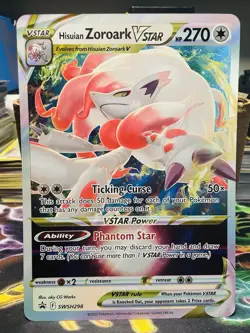 Pokemon Hisuian Zoroark VSTAR SWSH298 Sword & Shield JUMBO Black Star Promo - Image 2