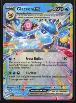 Pokemon Glaceon ex 026/131 Prismatic Evolutions Double Rare Holo NM - Image 1