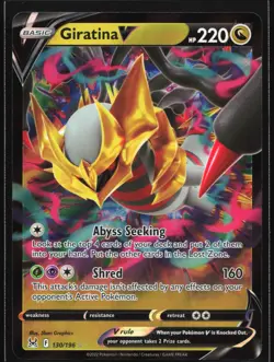Pokemon Giratina V 130/196 Lost Origin Ultra Rare Holo NM - Image 1