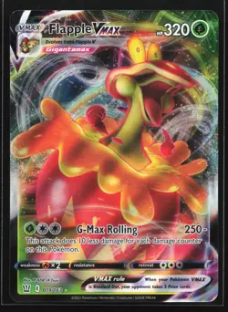 Pokemon Flapple VMAX 019/163 Battle Styles Ultra Rare Holo NM - Image 1