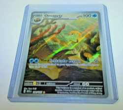 Pokemon Omanyte 180/165 Scarlet Violet 151 English AR Full Art Holo NM Card - Image 2