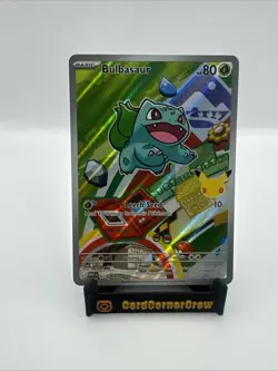 Bulbasaur MEP 037 First Partner Illustration Rare Promo 30th Anniversary Pokemon - Image 1
