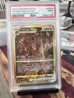 Pokemon Rayquaza V Evolving Skies & Giratina VSTAR Crown Zenith FA PSA 9 - Image 2