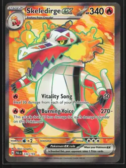 Pokemon Skeledirge ex 233/193 Paldea Evolved Ultra Rare Full Art Holo NM - Image 1