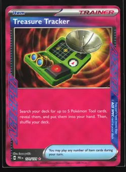 Pokemon Treasure Tracker 131/131 Prismatic Evolutions ACE SPEC Holo Rare NM - Image 1