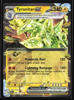 Pokemon Tyranitar ex 066/197 Obsidian Flames Double Rare Holo NM - Image 1
