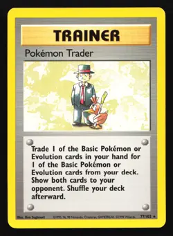 Pokemon Trader 77/102 Base Set Rare Pokemon Card - Image 1