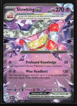 Pokemon Slowking ex 086/193 Paldea Evolved Double Rare Holo NM - Image 1