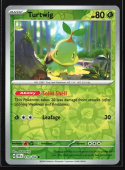 Pokemon Turtwig 010/162 Temporal Forces Reverse Holo NM - Image 1