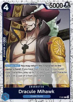 Dracule Mihawk Foil P-081 PRB-02 The Best One Piece - Image 1
