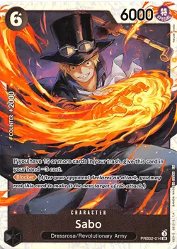 Sabo Foil PRB02-014 PRB-02 The Best One Piece - Image 1