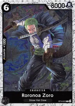Roronoa Zoro Foil ST14-013 PRB-02 The Best One Piece - Image 1