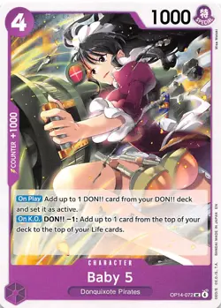 Baby 5 OP14-072 The Azure Sea's Seven One Piece - Image 1