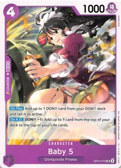 Baby 5 OP14-072 The Azure Sea's Seven One Piece - Image 1