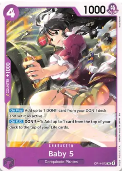 Baby 5 OP14-072 The Azure Sea's Seven One Piece - Image 1