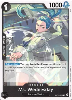 Ms. Wednesday OP14-083 The Azure Sea's Seven One Piece - Image 1