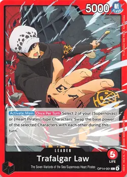 Trafalgar Law OP14-001 The Azure Sea's Seven One Piece - Image 1