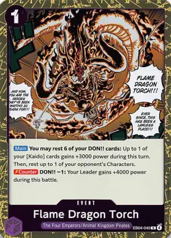 Flame Dragon Torch Foil EB04-040 The Azure Sea's Seven One Piece - Image 1