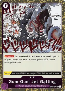 Gum-Gum Jet Gatling Foil OP03-072 PRB-02 The Best One Piece - Image 1
