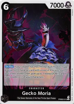 Gecko Moria Foil PRB02-013 PRB-02 The Best One Piece - Image 1