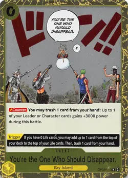 You're the One Who Should Disappear Foil OP06-115 PRB-02 The Best One Piece - Image 1