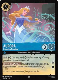 Aurora Dreaming Guardian 153/204 Fabled Disney Lorcana - Image 1