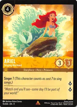 Ariel Singing Mermaid 15/204 Fabled Disney Lorcana - Image 1