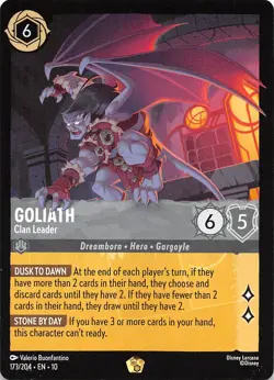 Goliath Clan Leader 173/204 Whispers in the Well Disney Lorcana - Image 1