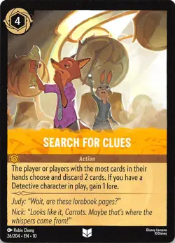 Search For Clues 26/204 Whispers in the Well Disney Lorcana - Image 1