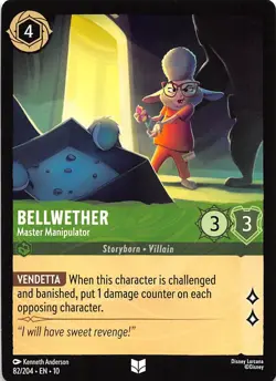 Bellwether Master Manipulator 82/204 Whispers in the Well Disney Lorcana - Image 1