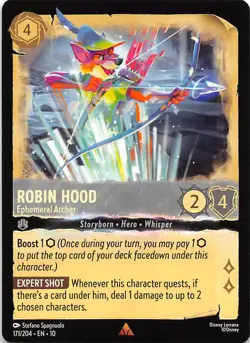 Robin Hood Ephemeral Archer 171/204 Whispers in the Well Disney Lorcana - Image 1