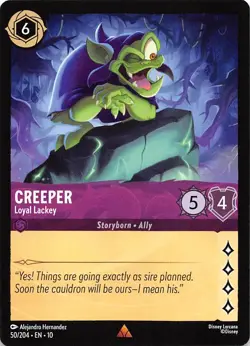 Creeper Loyal Lackey 50/204 Whispers in the Well Disney Lorcana - Image 1
