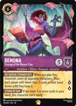 Demona Scourge of the Wyvern Clan 55/204 Whispers in the Well Disney Lorcana - Image 1