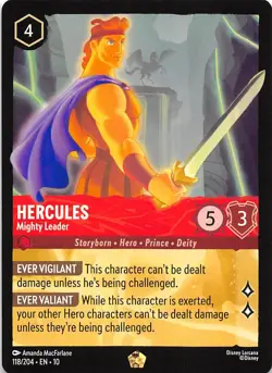 Hercules Mighty Leader 118/204 Whispers in the Well Disney Lorcana - Image 1