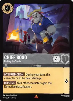 Chief Bogo Calling the Shots 185/204 Whispers in the Well Disney Lorcana - Image 1