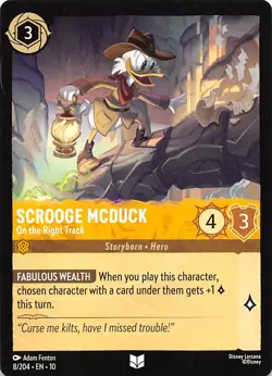 Scrooge McDuck On the Right Track 8/204 Whispers in the Well Disney Lorcana - Image 1