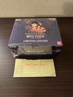 One Piece Card Game Romance Dawn OP-01 Booster Box Sealed - English White Bottom - Image 5
