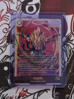 Gogeta FB09-122 Secret Rare Dual Evolution Dragon Ball Card Fusion World +Extra - Image 1