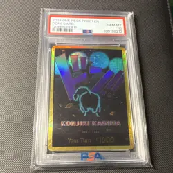FOIL Bandai One Piece CCG Don!! Card Queen PRB01 Gold PSA 10 2024 - Image 1