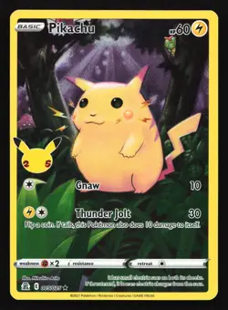Pikachu 005/025 Celebrations Holo Rare Pokemon Card - Image 1