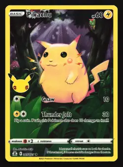 Pikachu 005/025 Celebrations Holo Rare Pokemon Card - Image 1