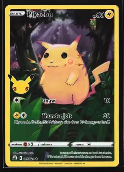 Pikachu 005/025 Celebrations Holo Rare Pokemon Card - Image 1