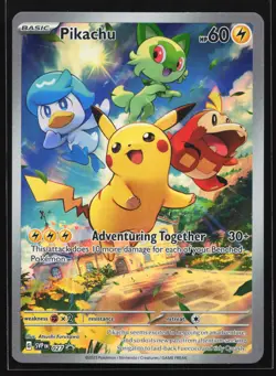 Pikachu 027 SV: Scarlet & Violet Black Star Promo Pokemon Card - Image 1