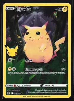 Pikachu 005/025 Celebrations Holo Rare Pokemon Card - Image 1