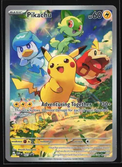 Pikachu 027 SV: Scarlet & Violet Black Star Promo Pokemon Card - Image 1